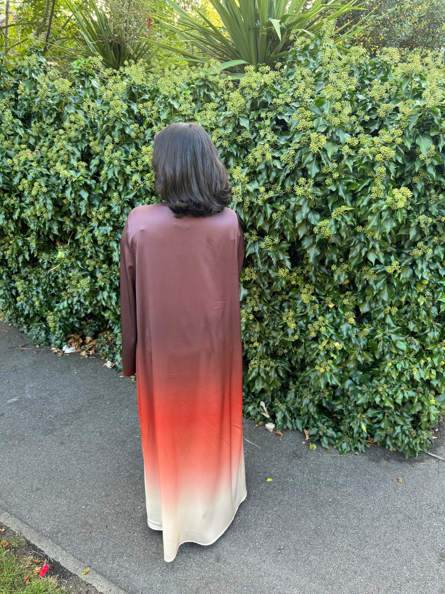 ZYLA OMBRE SILK ABAYA