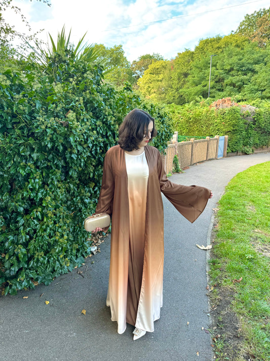 ZYLA OMBRE SILK ABAYA